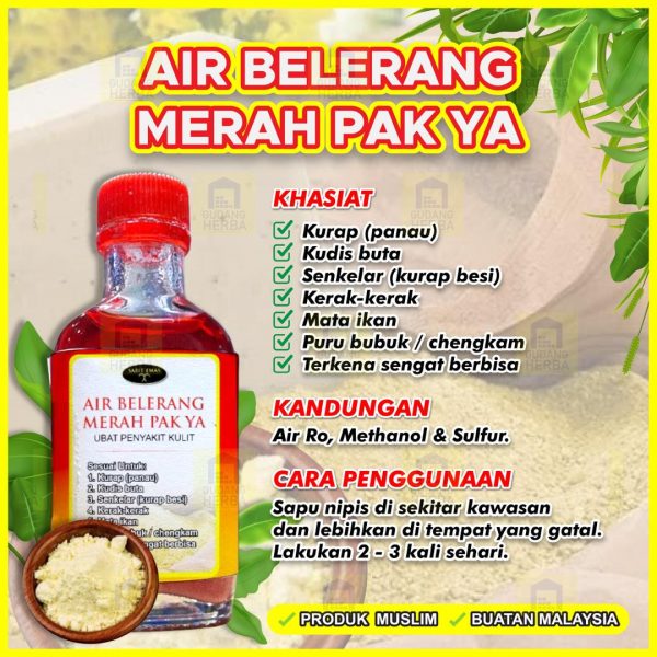 AIR BELERANG MERAH PAK YA SABIT EMAS