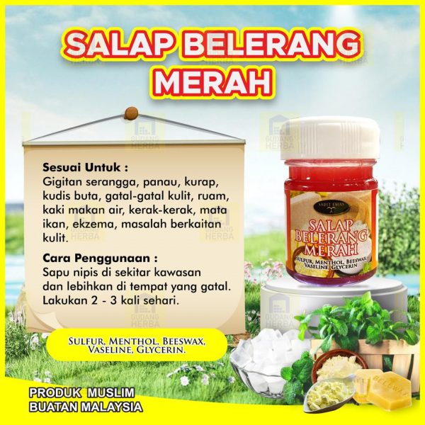 SALAP BELERANG MERAH SABIT EMAS