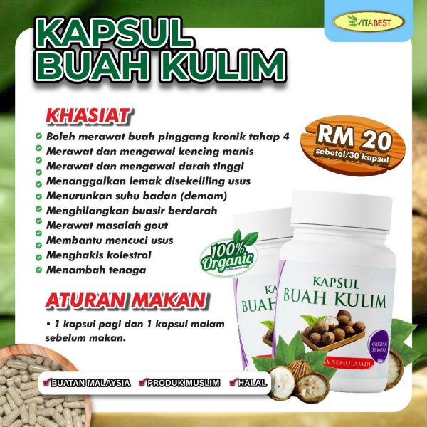 KAPSUL BUAH KULIM 30 BIJI