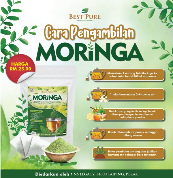 TEH MORINGA BEST PURE 30 UNCANG RM 25.00 - Image 3