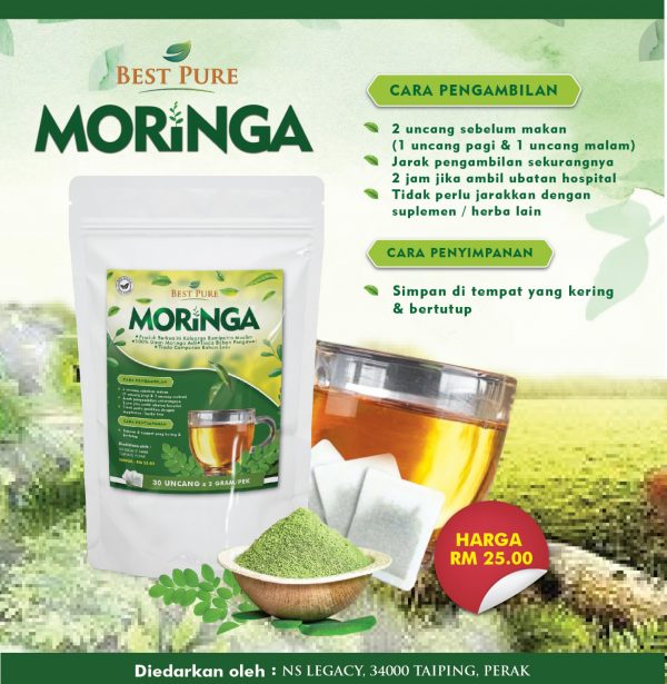 TEH MORINGA BEST PURE 30 UNCANG RM 25.00